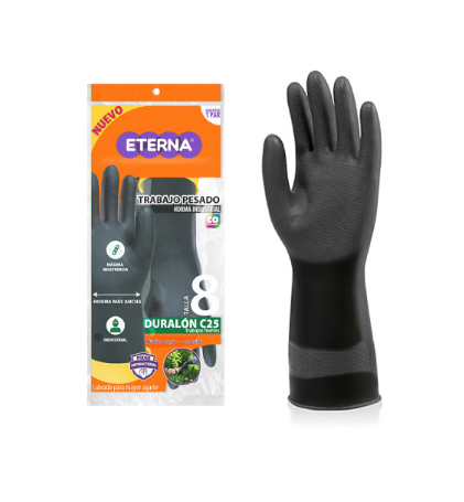 Guantes de Jebe C-25 12″-Eterna